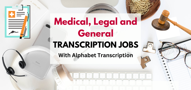 Transcription jobs with alphabet transcription