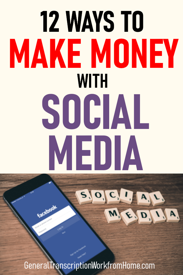 how to make money with social media from home