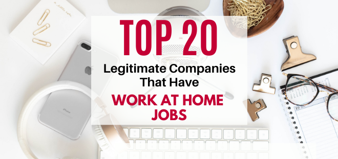 best companies that have work at home jobs
