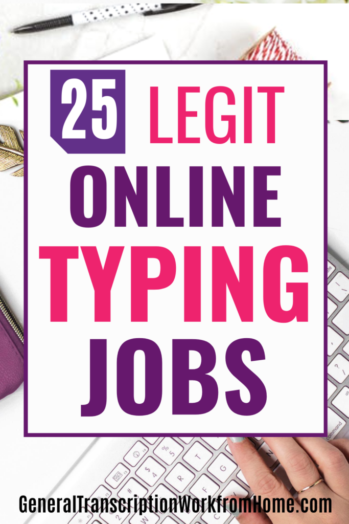 online typing jobs legit