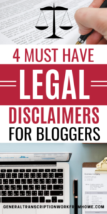 4 legal disclaimers you must have on your site