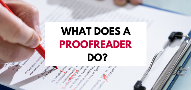 what does a proofreader do?
