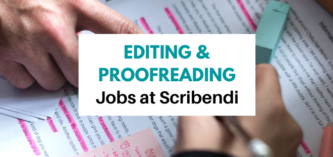 Remote Editing and Proofreading Jobs at Scribendi