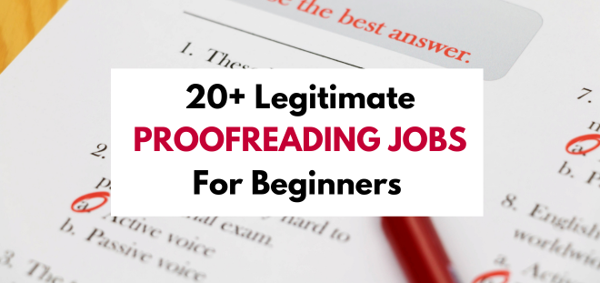 legit proofreading jobs for beginners