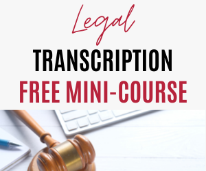 legal transcription course